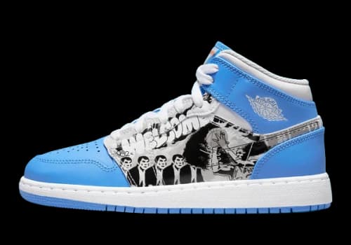 Jordan 1 Mid Sneaker School Game Winner (GS)