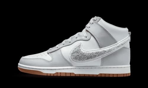 Nike Dunk High University Chenille Swoosh Light Smoke Grey