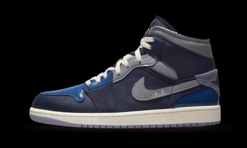 Jordan 1 Mid SE Craft Obsidian French Blue Ashen Slate White