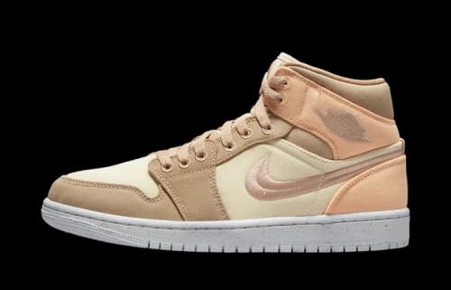 Jordan 1 Mid SE Canvas Khaki (Women's)