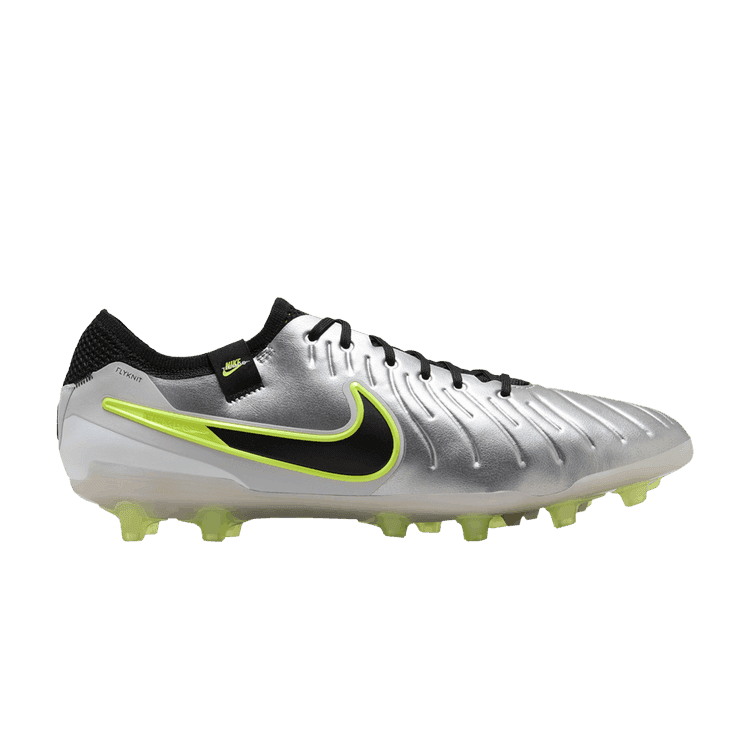 Nike Tiempo Legend 10 Elite AG-Pro Metallic Silver Volt Black