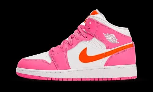 Jordan 1 Mid Pinksicle Safety Orange (GS)