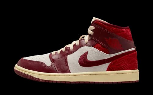 Jordan 1 Mid SE Tiki Leaf Team Red (Women's)