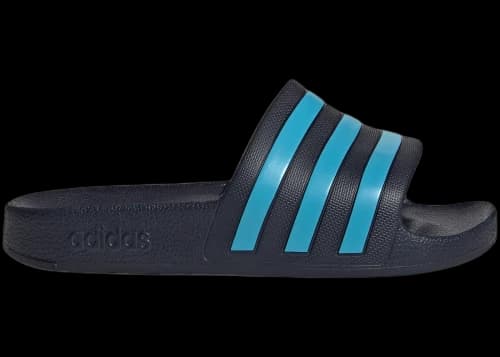adidas Adilette Aqua Slides Legend Ink Bright Cyan