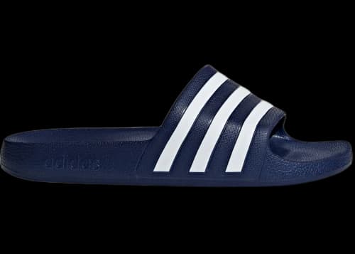 adidas Adilette Aqua Slides Dark Blue Cloud White