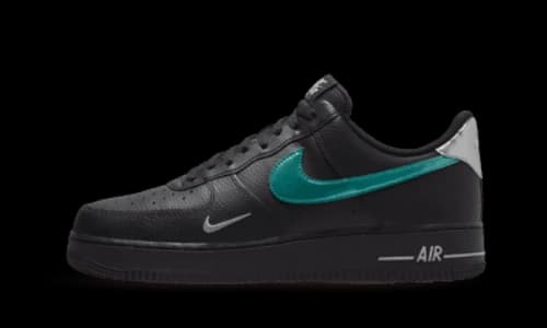 Nike Air Force 1 '07 Low Black Blue Lightning