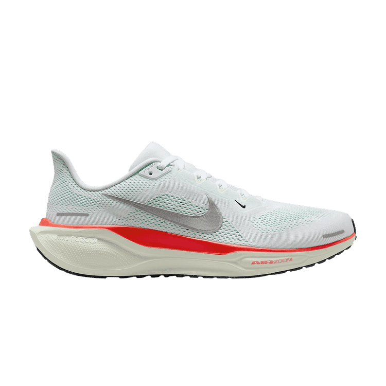 Nike Air Zoom Pegasus 41 White Barely Green Bright Crimson Metallic Silver