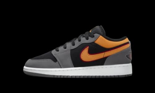 Jordan 1 Low SE Light Graphite Vivid Orange (GS)