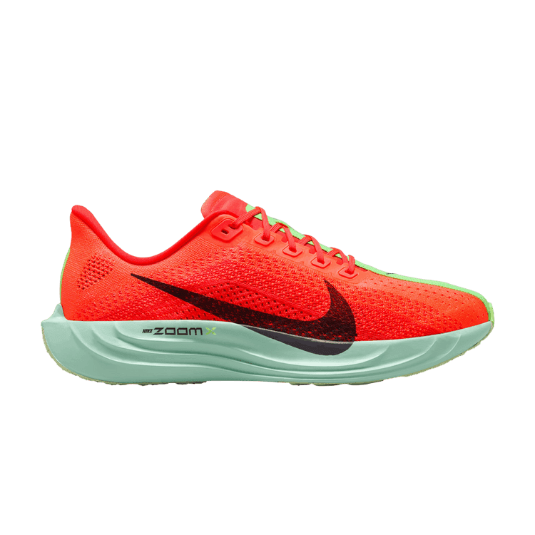 Nike ZoomX Pegasus Plus Bright Crimson Lime Blast Mint Foam Cave Purple