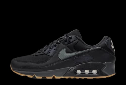 Nike Air Max 90 Black Smoke Grey Gum Reflective