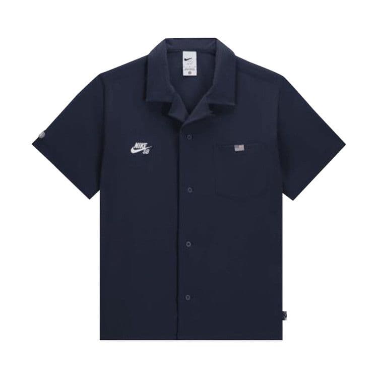 Nike SB Team USA Olympics S/S Bowler Shirt Obsidian/White