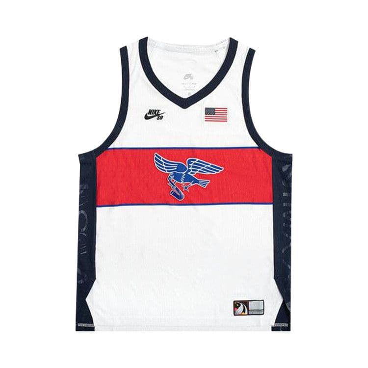 Nike SB Team USA Olympics S/S Jersey White/Sport Red/Obsidian