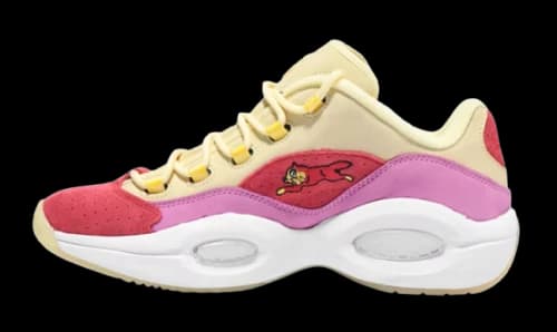 Reebok Question Low BBC Ice Cream Running Dog Yellow Red