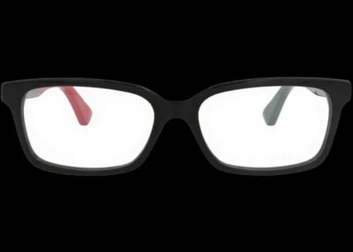 Gucci Square-Frame Acetate Optical Frames Black Black Transparent (GG0168O-30001726-003)