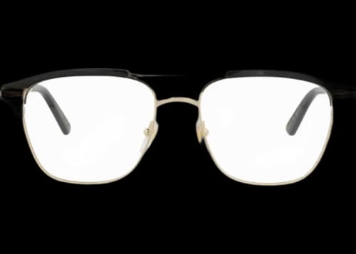 Gucci Square-Frame Metal Optical Frames Gold Gold Transparent (GG0241O-30002541-002)