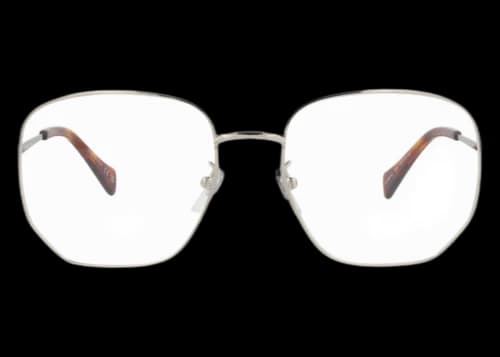 Gucci Square-Frame Metal Optical Frames Silver Silver Transparent (GG0973O-30011132-002)
