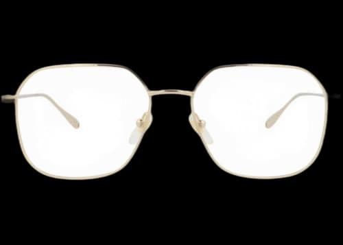 Gucci Square-Frame Metal Optical Frames Gold Gold Transparent (GG1032O-30011784-002)