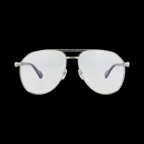 Gucci Aviator-Frame Metal Sunglasses Silver Silver Transparent (GG1220S-30013416-006)