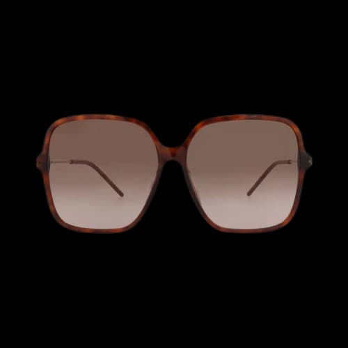 Gucci Square-Frame Recycled Acetate Sunglasses Havana Gold Brown (GG1267SA-30013950-002)