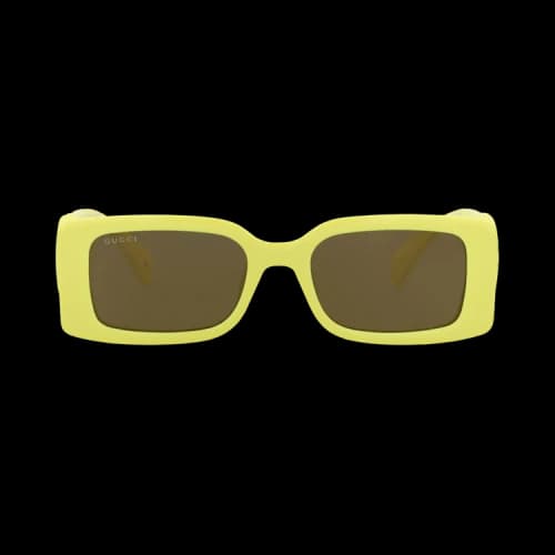 Gucci Square-Frame Injection Sunglasses Yellow Yellow Brown (GG1325S-30013843-007)