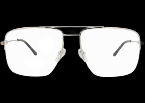 Gucci Aviator-Frame Metal Optical Frames Silver Silver Transparent (GG1415O-30014425-002)