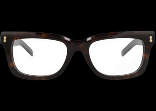 Gucci Square-Frame Recycled Acetate Optical Frames Havana Havana Transparent (GG1522O-30014801-006)
