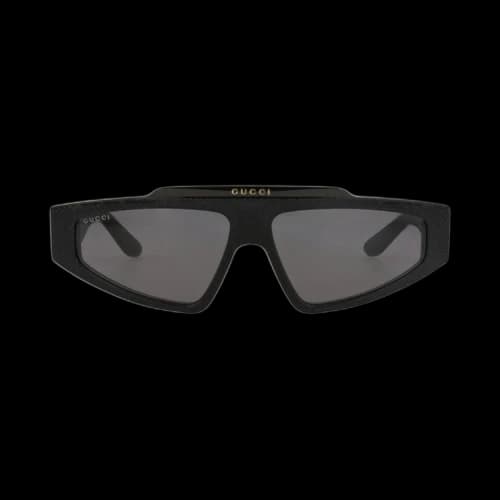 Gucci Square-Frame Recycled Acetate Sunglasses Black Black Grey (GG1591S-30014863-001)