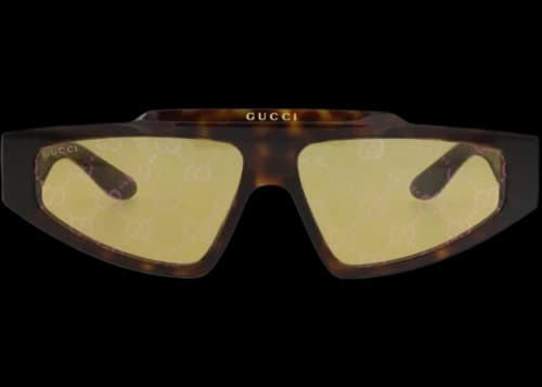 Gucci Square-Frame Recycled Acetate Sunglasses Havana Havana Yellow (GG1591S-30014863-002)