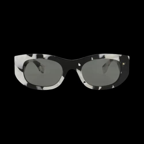Gucci Round-Frame Recycled Acetate Sunglasses Black Black Grey (GG1627S-30014955-002)