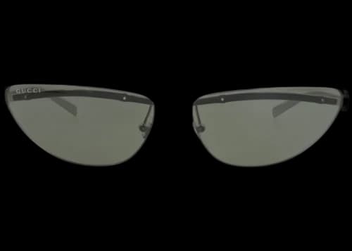 Gucci Cat Eye-Frame Metal Sunglasses Silver Silver Grey (GG1701S-30015489-001)