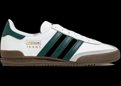 adidas Jeans White Collegiate Green Gum