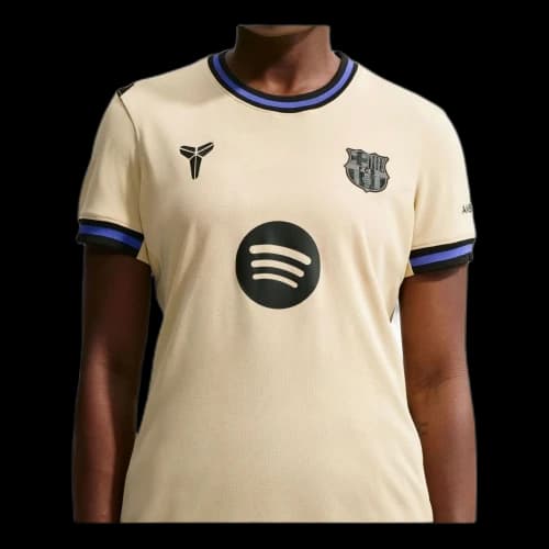Nike Kobe x F.C. Barcelona 2025/26 Stadium Away Dri-FIT Replica T-Shirt 'Team Gold Persian Violet Black' (Women's)