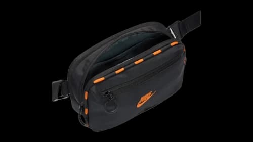 Nike Hayward Patrol Crossbody 4L Bag Black/Black/Safety Orange