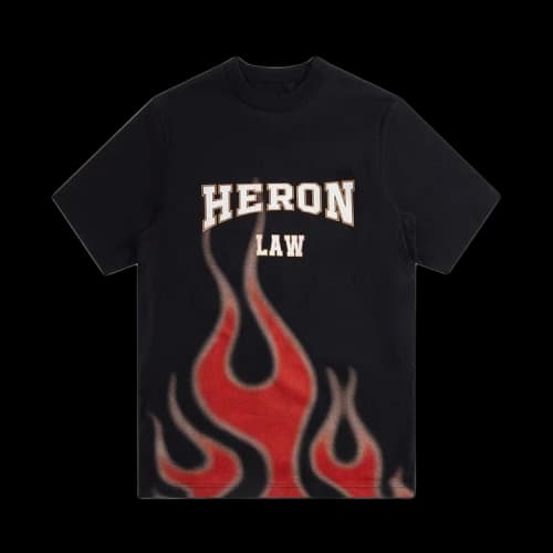 Heron Preston Law Flames Tee Black