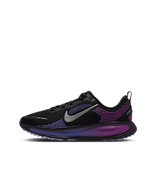 Nike Vomero 18 Road GS 'Black Vivid Purple Persian Violet Metallic Silver'