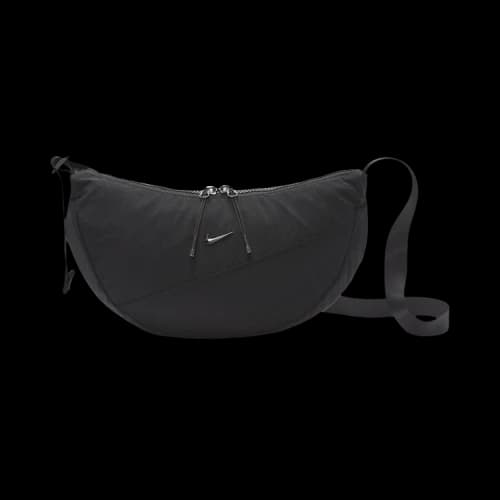 Nike Aura 4L Crescent Crossbody Bag 'Black Gunmetal'