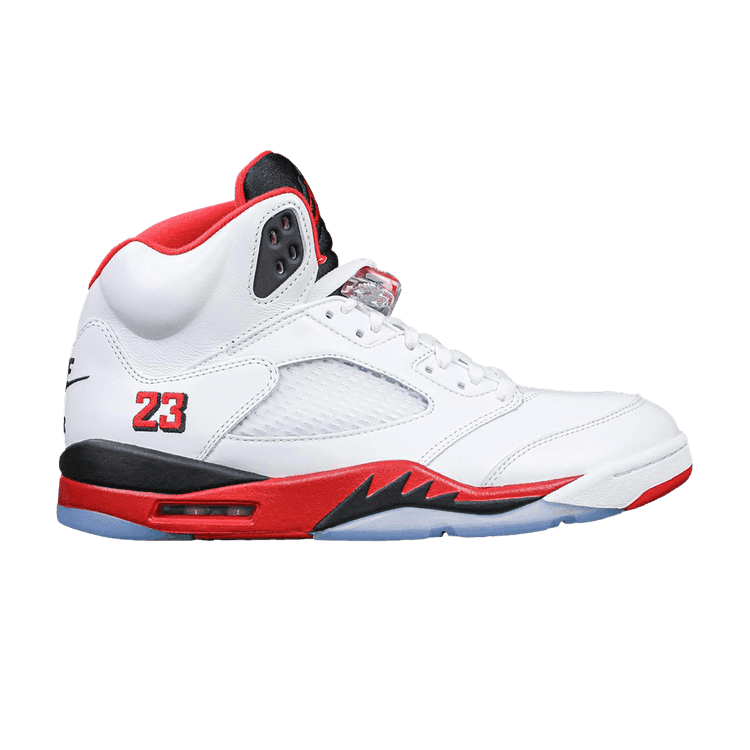 Jordan 5 Retro Fire Red Black Tongue (2025)