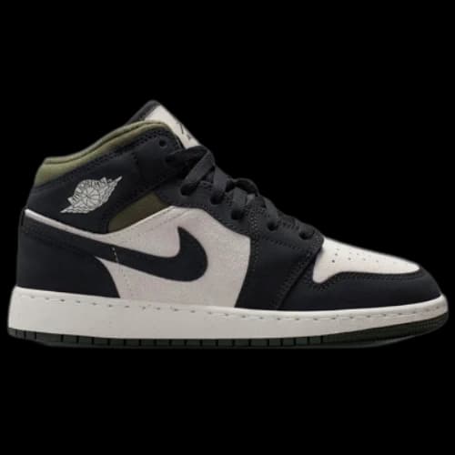 Jordan 1 Mid Off Noir Medium Olive (GS)