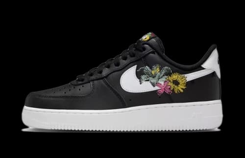 Nike Air Force 1 Low Premium Now Accepting All Flowers Black (Women's)