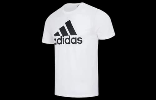adidas Essentials Single Jersey Big Logo Tee White