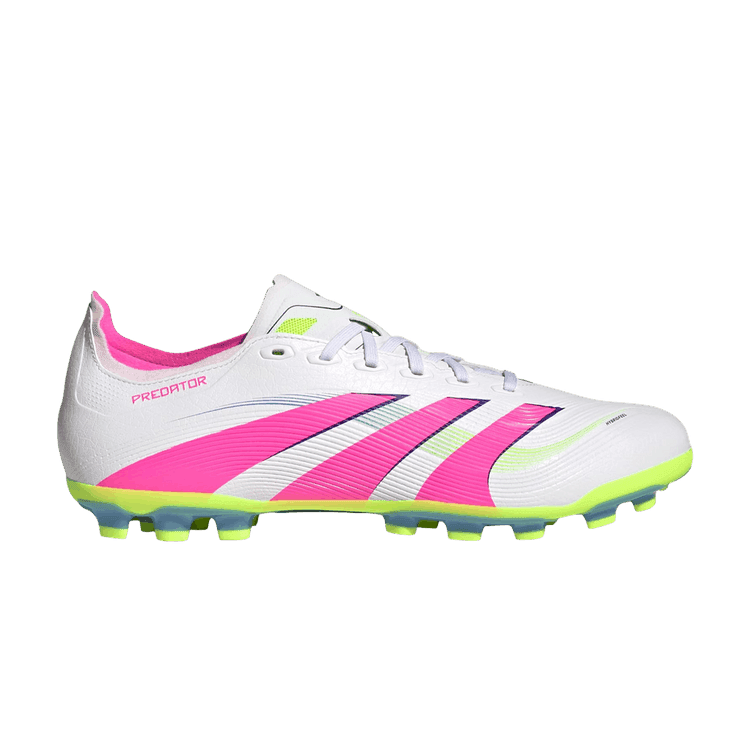 adidas Predator League AG Cloud White Lucid Pink Lucid Lemon