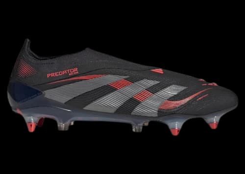 adidas Predator Elite Laceless SG Core Black Grey Four Lucid Red