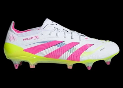 adidas Predator Elite SG Cloud White Lucid Pink Lucid Lemon