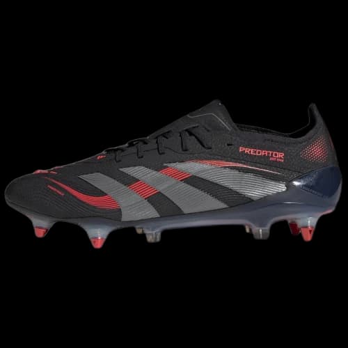 adidas Predator Elite SG Core Black Grey Four Lucid Red