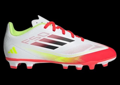 adidas F50 Club FG/MG Cloud White Core Black Solar Yellow (Kids)