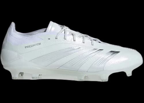 adidas Predator 24 Elite Low FG Cloud White Silver Metallic