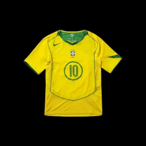 Nike Total 90 Brazil Ronaldinho 2004 Reissue Jersey Opti Yellow/Apple Green