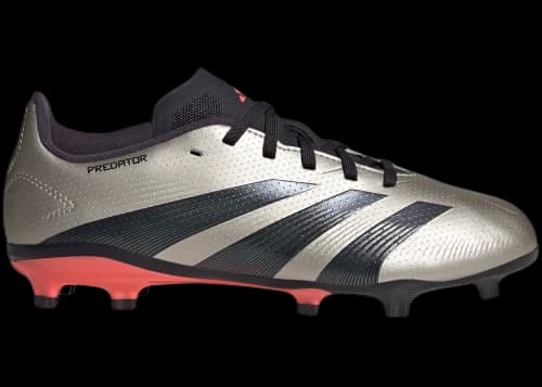 adidas Predator League FG Platinum Metallic Aurora Black Turbo (GS)