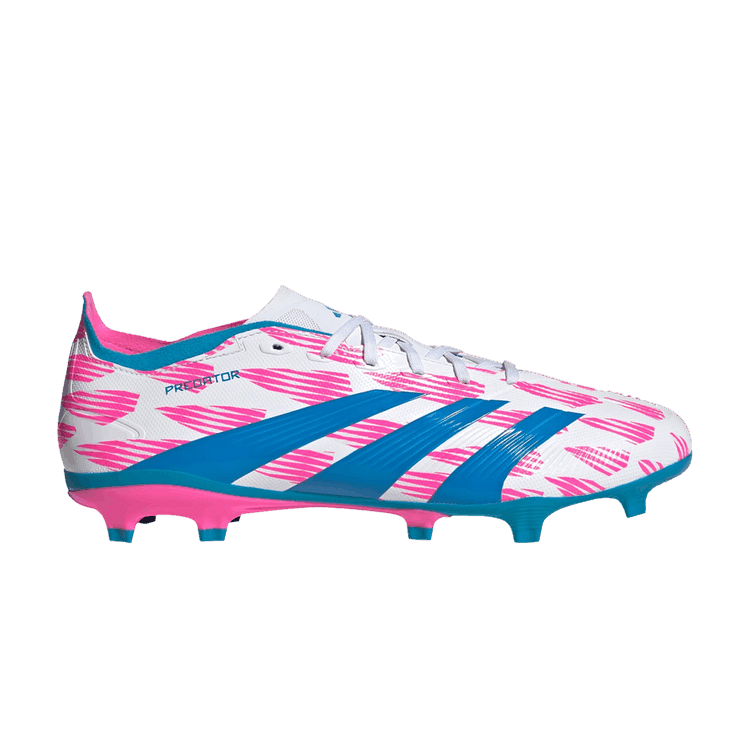 adidas Predator League FG Cloud White Solar Blue Solar Pink