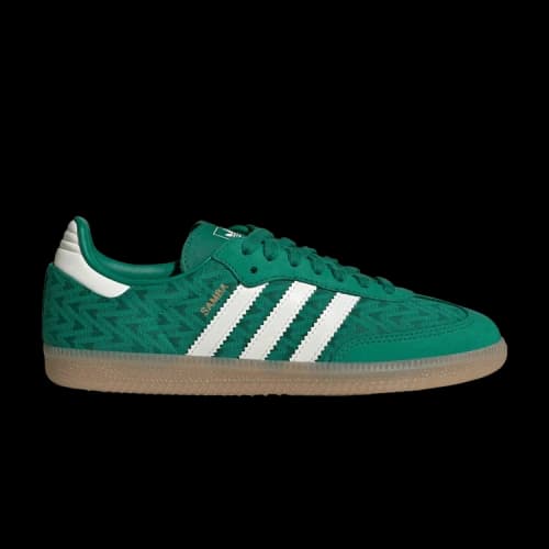adidas Samba OG Bold Green Off White Gold (Women's)